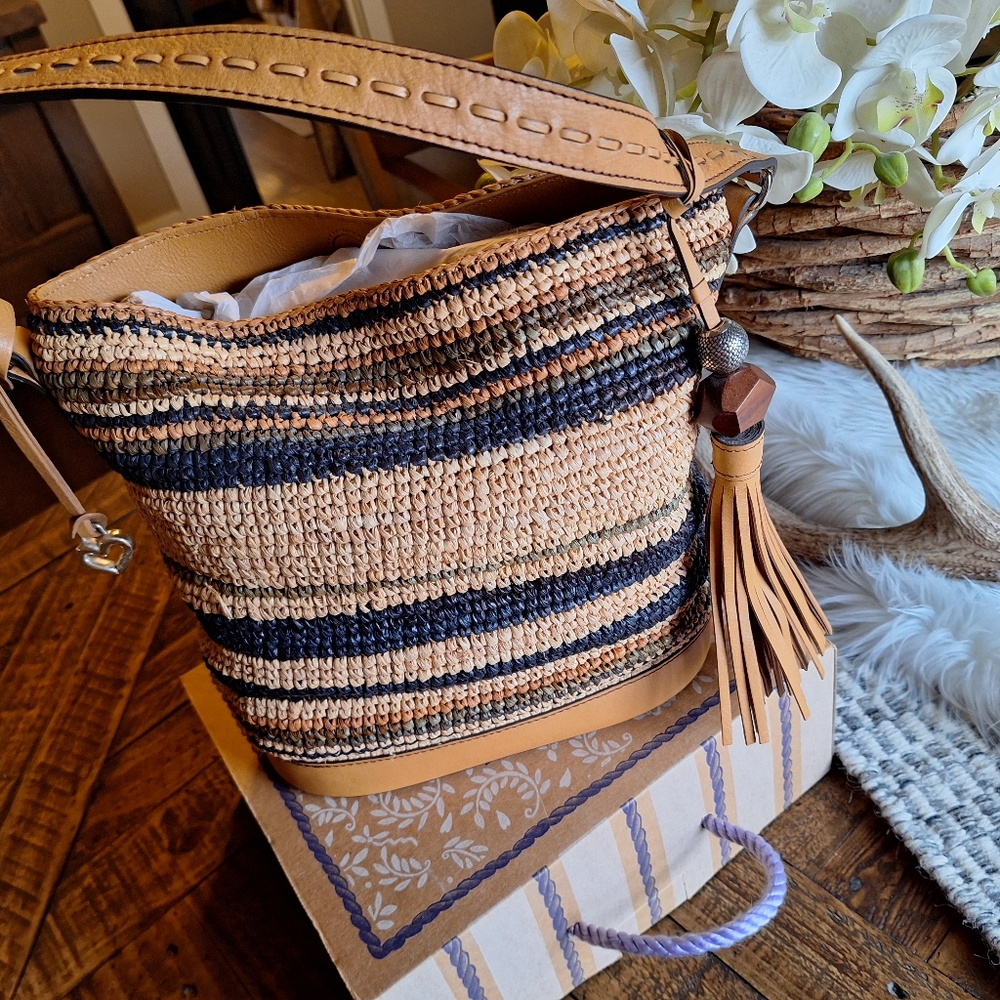 Never Used Brighton Straw Handbag